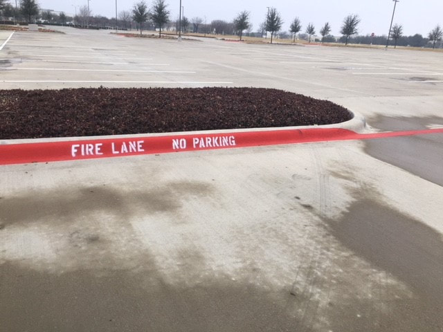 Fire Lane Curb Painting